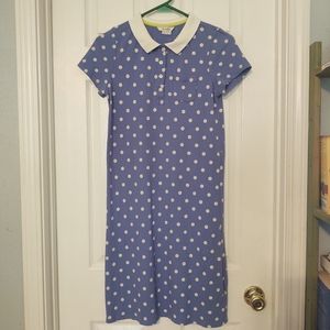 Boden Blue Polka Dot Shirt Dress